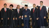 Sertijab Menhan, Prabowo Ditemani Keluarga dan Sahabat