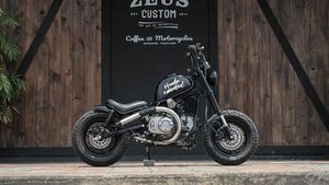 Honda Monkey Kerasukan Aliran Bobber