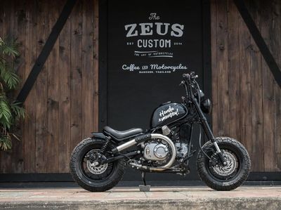 Honda Monkey Kerasukan Aliran Bobber