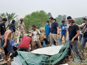Polisi Duga Mayat Wanita di Palembang Dicor untuk Tutupi Bau