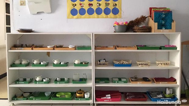 Ruang kelas montessori di Nafa Islamic Daycare