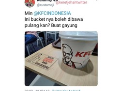 Kocaknya Percakapan Netizen dan Admin Twitter KFC Soal Ember Ayam