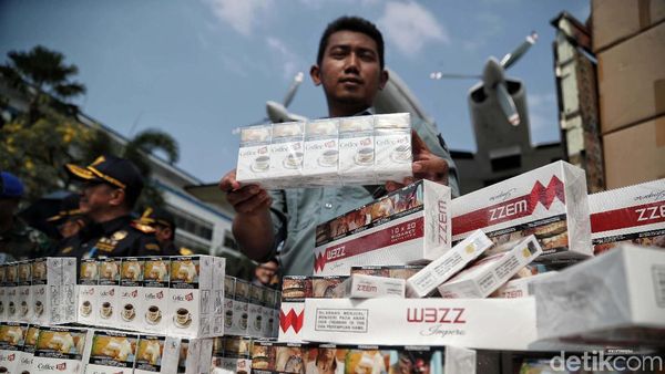 Bea Cukai Sita Jutaan Batang Rokok Ilegal