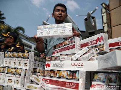 Bea Cukai Sita Jutaan Batang Rokok Ilegal