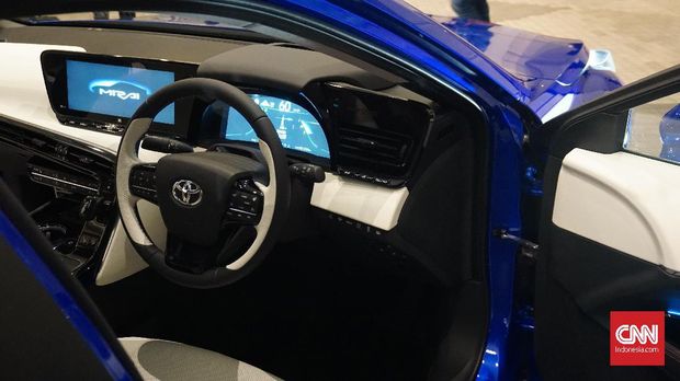 Mirai concept menampilkan desain eksterior dinamis yang dibangun di atas platform Toyota New Global Architecture (TNGA) terbaru.