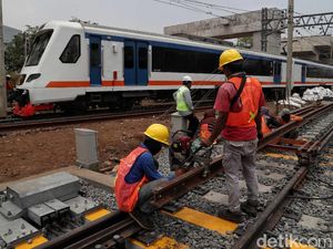 Penambahan Jalur KRL Commuter Line di Manggarai