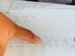 Viral Video Pelajar Menulis Terbalik, Tanda Disleksia?