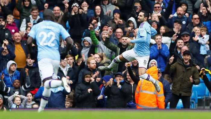 Manchester City kalahkan Aston Villa. (Foto: Jason Cairnduff/Reuters)