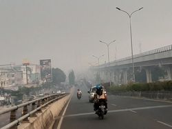 Kabut Asap Selimuti Kota Palembang, Jembatan Ampera Hilang lagi