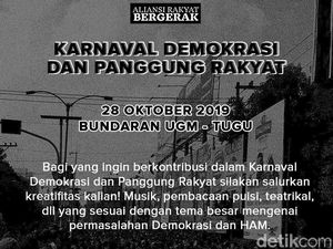 Besok Ada Aksi Gelar Karnaval Demokrasi dan Panggung Rakyat di Yogya Besok Ada Aksi Gelar Karnaval Demokrasi dan Panggung Rakyat di Yogya
