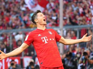 Lewandowski Patahkan Rekor Aubameyang di Bundesliga