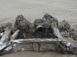 Penampakan Sisa Pesawat Tempur Jepang Perang Dunia II di Papua