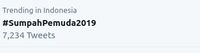 Tagar Hari Sumpah Pemuda 2019 jadi trending twitter