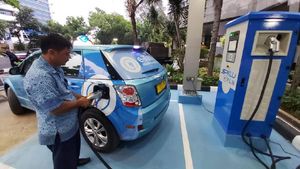 Intip SPKLU di PLN Pusat Jakarta