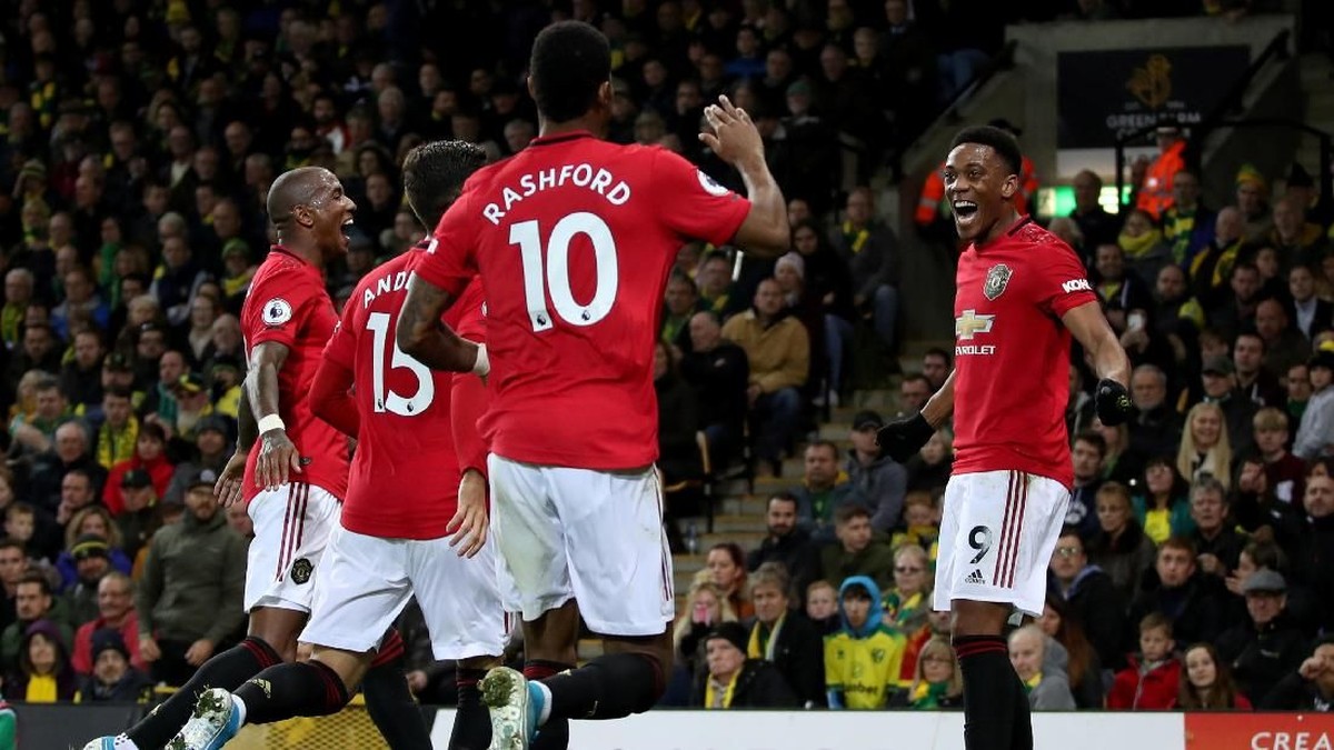 Manchester United menang 3-1 di markas Norwich City dalam lanjutan Liga Inggris (Foto: Chris Radburn/Reuters)