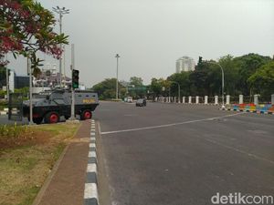 Jelang Demo Mahasiswa, Lalin di Sekitar Istana Ditutup