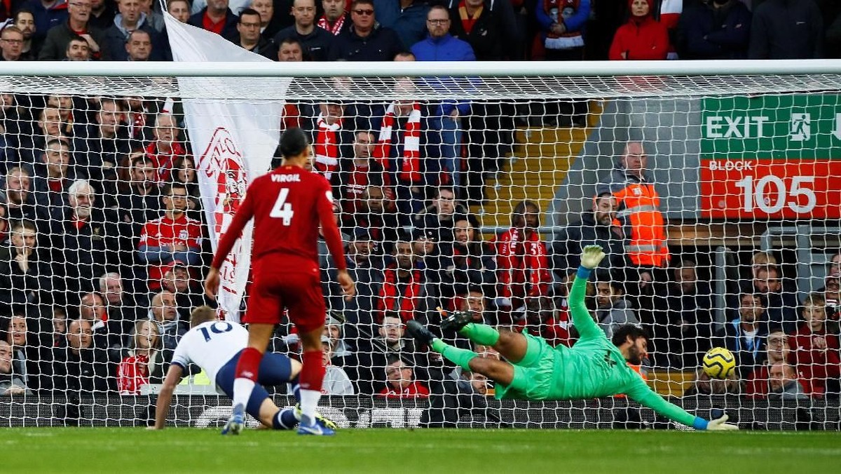 Liverpool tertinggal 0-1 dari Tottenham di babak pertama (Action Images via Reuters/Jason Cairnduff)