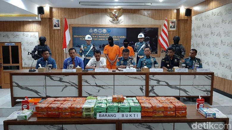 TNI AL Gagalkan Penyelundupan 79 Kg Sabu dari Malaysia ke Sumsel