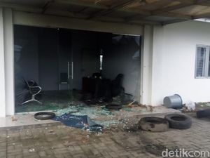 Kantor Sinergi BUMN di Deli Serdang Dirusak Massa