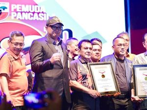 Ucap Ikrar Terbanyak, Pemuda Pancasila Terima 2 Penghargaan MURI