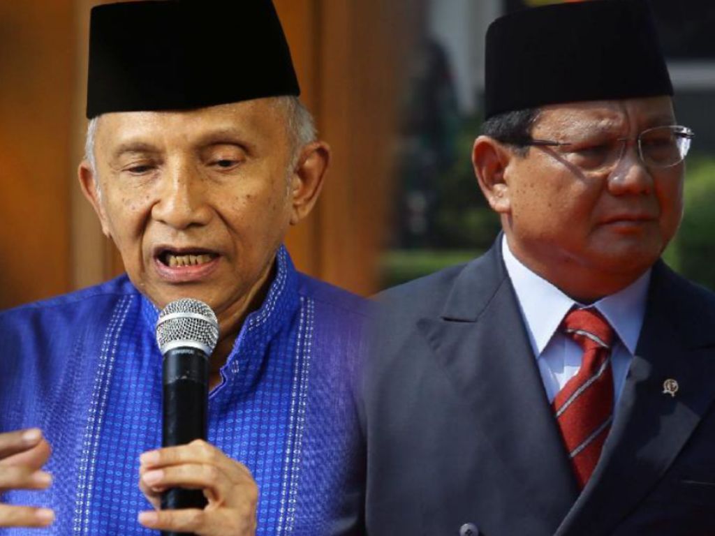 Sindiran Amien Rais ke Prabowo Gara-gara Susah Ketemuan