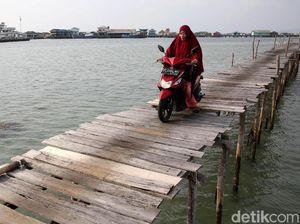Uji Nyali Lintasi Jalan Kayu di Pulau Sedanau Natuna Uji Nyali Lintasi Jalan Kayu di Pulau Sedanau Natuna