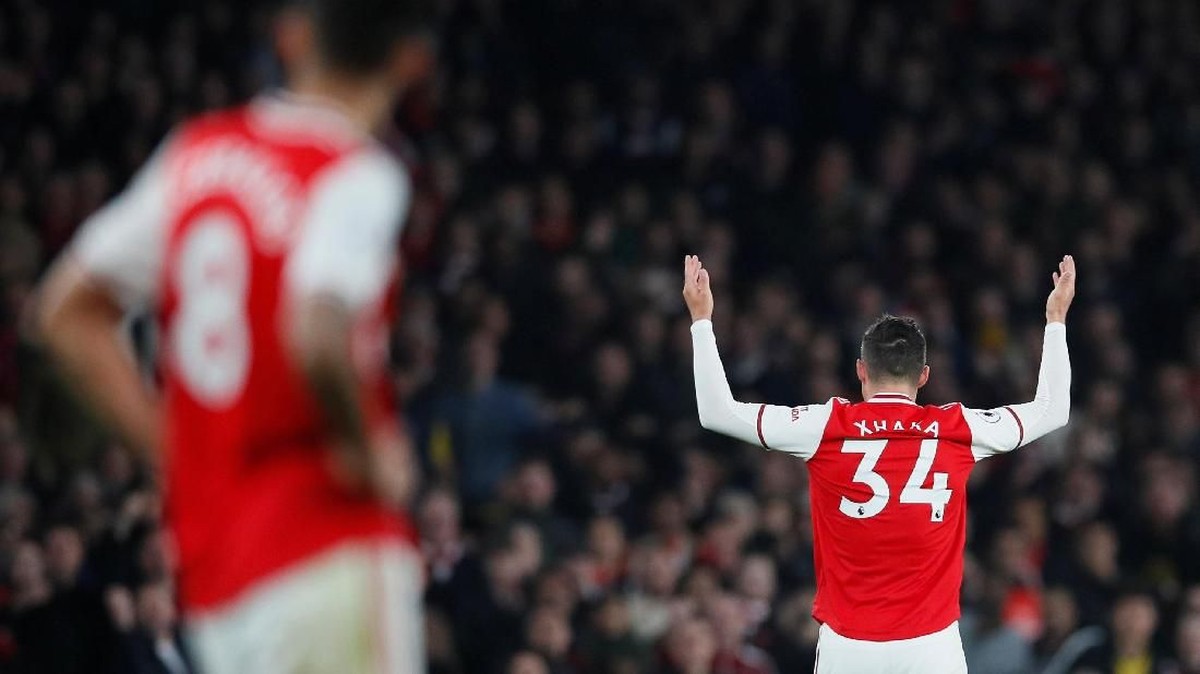 Granit Xhaka tidak akan dimainkan di laga Arsenal vs Wolverhampton (Foto: REUTERS/David Klein Klein)