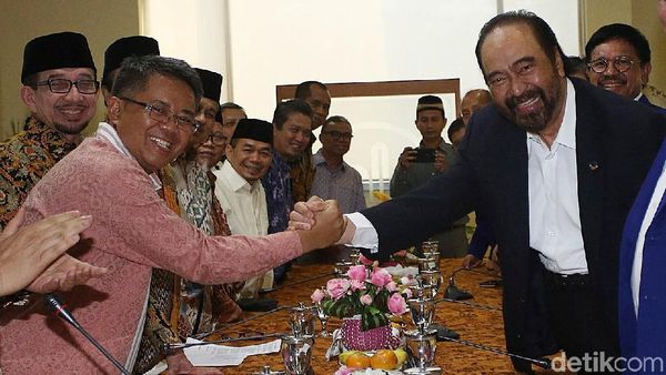 Momen Silaturahmi Surya Paloh di DPP PKS