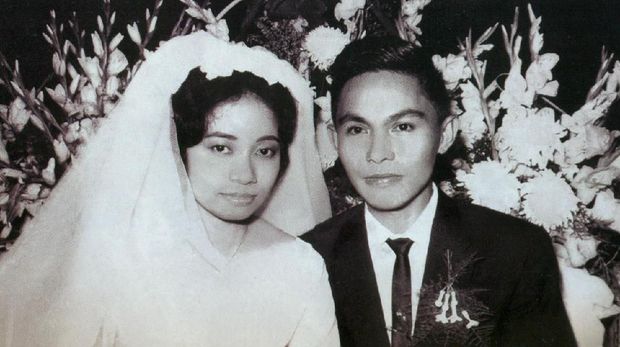 foto kebersamaan Martha Tilaar dan Alex Tilaar