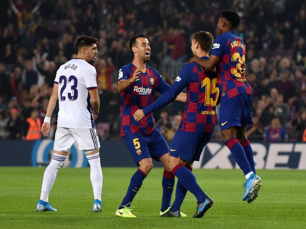 Video Barca Acak-acak Real Valladolid dengan Skor 5-1