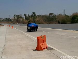 Ini Penampakan Km 65 Tol Pandaan-Malang Lokasi Water Barrier Bergerak Sendiri