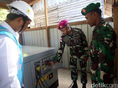 Ini PLTD yang Terangi Pos Sekatung TNI di Pulau Terluar RI