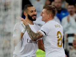 Karim Benzema, Toni Kroos, dan Luka Modric, pemain senior di atas usia 30 tahun ini masih jadi andalan. Mereka terus on fire dan jadi pembimbing pemain-pemain muda (Reuters)