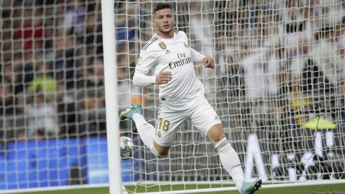Striker Real Madrid Luka Jovic. (Foto: Bernat Armangue/AP Photo)