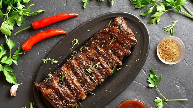 ilustrasi resep iga penyet