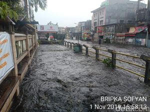 Hujan Deras Guyur Bandung, Jalan Pagarsih Banjir Hujan Deras Guyur Bandung, Jalan Pagarsih Banjir