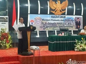Ke Manado, Menpora Nostalgia Tak Kesampaian Kuliah di Unsrat