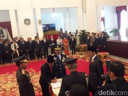 Momen Pelantikan Idham Azis Jadi Kapolri