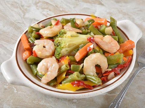 Ilustrasi resep tumis buncis udang ala DEBM