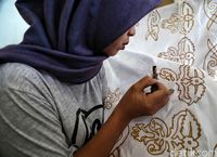 Pencatingan kain (Pradita/detikcom)