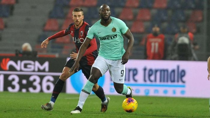 Inter Milan mengalahkan Bologna berkat Romelu Lukaku. (Foto: Mario Carlini / Getty Images)