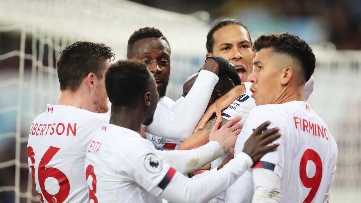 Liverpool menang dramatis 2-1 atas Aston Villa. (Foto: Marc Atkins/Getty Images)