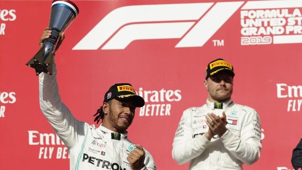 Lewis Hamilton memastikan juara dunia F1 2019. (