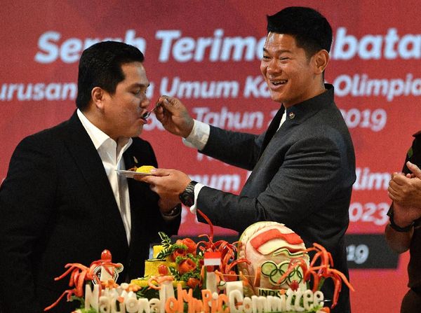 Okto Suapi Erick Thohir di Sertijab Ketum KOI