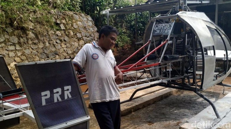 Rakit Helikopter Modal Rp 30 Juta, Jujun Mengaku Belajar dari YouTube