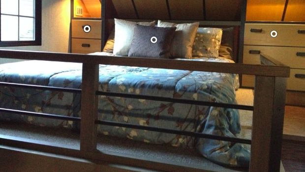 Kamar tidur di rumah mungil