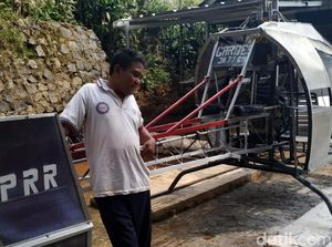 Ini Gardes JN 77, Helikopter Kreasi Tukang Bubut Asal Sukabumi