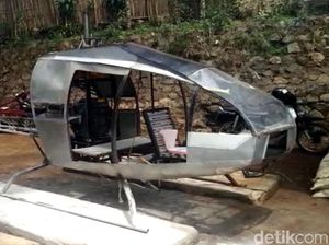 Helikopter Ini Dirakit Tukang Bubut dengan Modal Rp 30 Juta