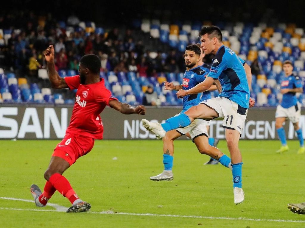Hasil Liga Champions: Napoli Diimbangi Salzburg di San Paolo