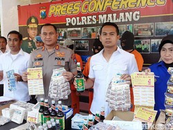 Pembuat Obat Ilegal di Malang Diamankan, Ratusan Jenis Produknya Disita